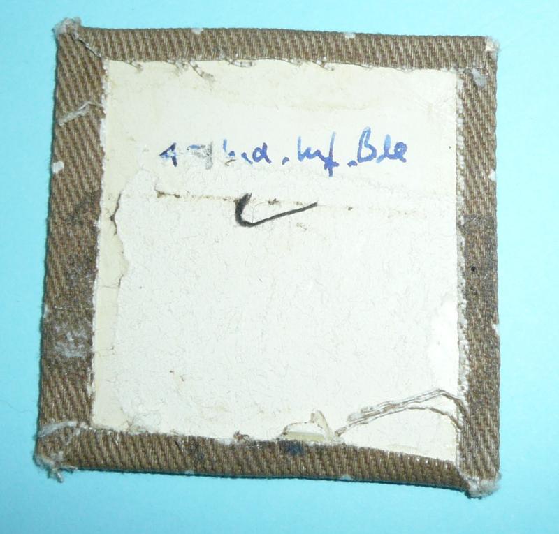 British Army - 49th Infantry (Fusilier) Brigade (Kenya & Korea) 1950s Printed Formation Sign Flash Designation Arm Patch Badge