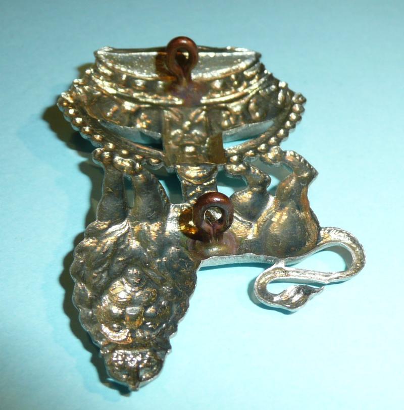 1st Royal Dragoons OR 15th / 19th Kings Own Hussars NCO's white metal Arm Badge