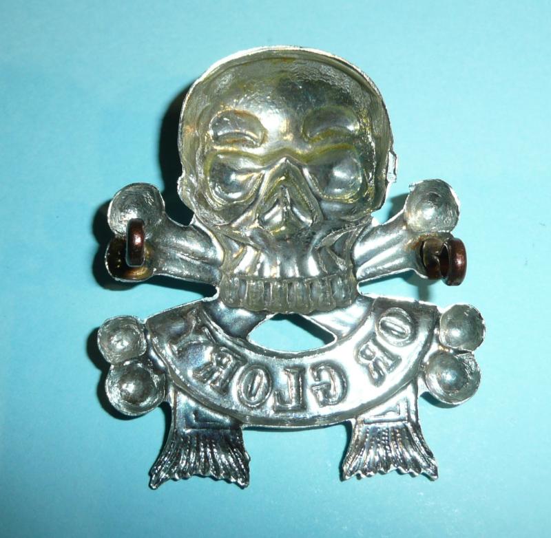 17th / 21st Lancers NCO White Metal Arm Motto Chad