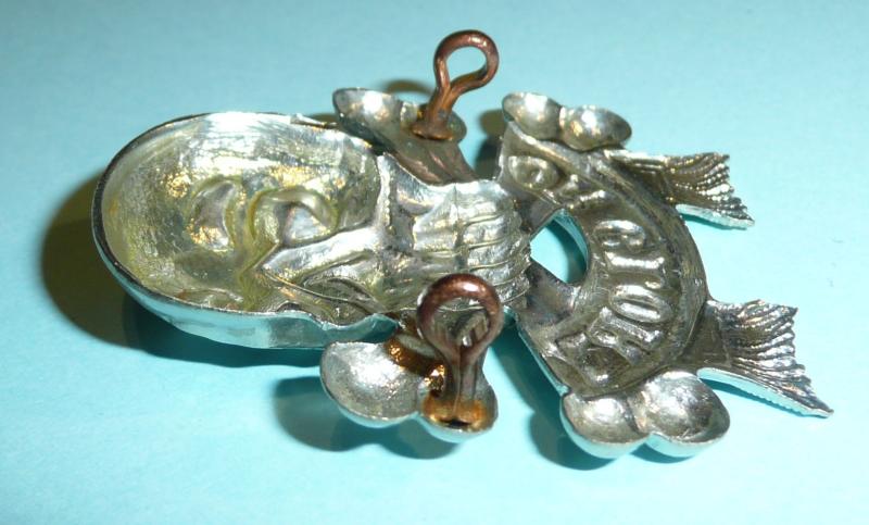 17th / 21st Lancers NCO White Metal Arm Motto Chad