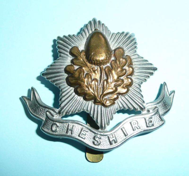WW1 The Cheshire Regiment Other Ranks Bi-Metal Cap Badge