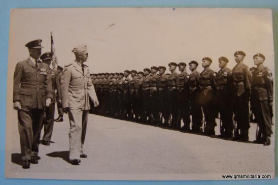'Ike'  - American General Eisenhower reviews a smart looking British army regular battalion (most probably DCLI)