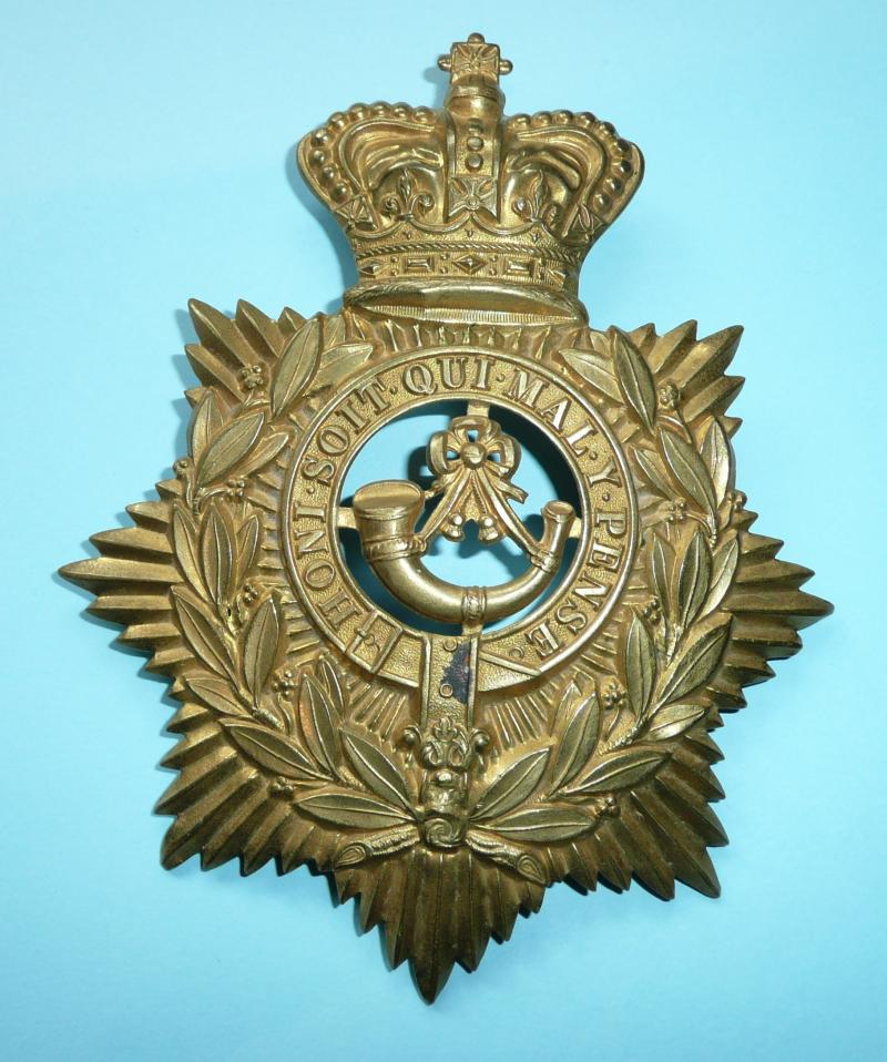 New Zealand Volunteers QVC General Issue Brass 1878 Pattern Helmet Plate, 1882 - 1895