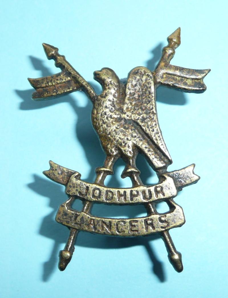 Indian Army - Jodhpur Lancers Cast Brass Cap Badge