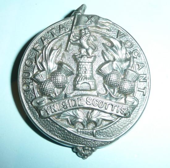 WW1 Scarce 1914 1st Pattern Tyneside Scottish Other Ranks Glengarry Cap Badge