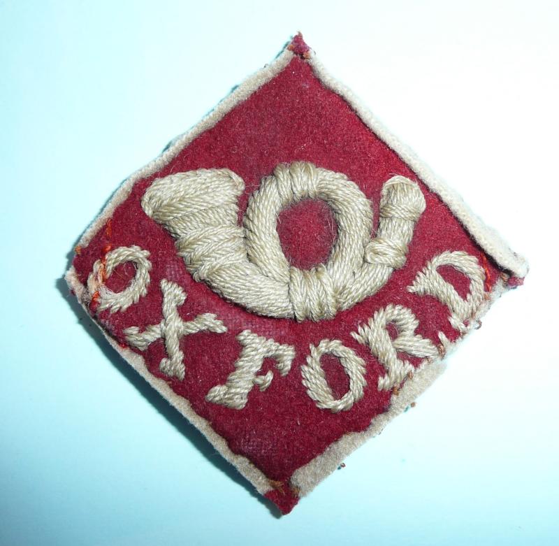 Oxfordshire Light Infantry Other Ranks Boer War Period Cut Down Pagri Pugaree Sun Helmet Flash