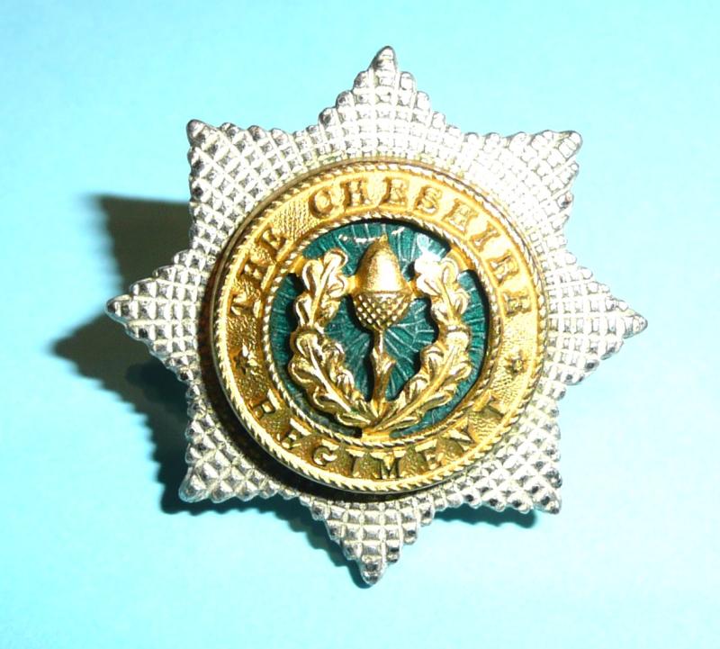 Cheshire Regiment Officers Field Service Cap Star Badge