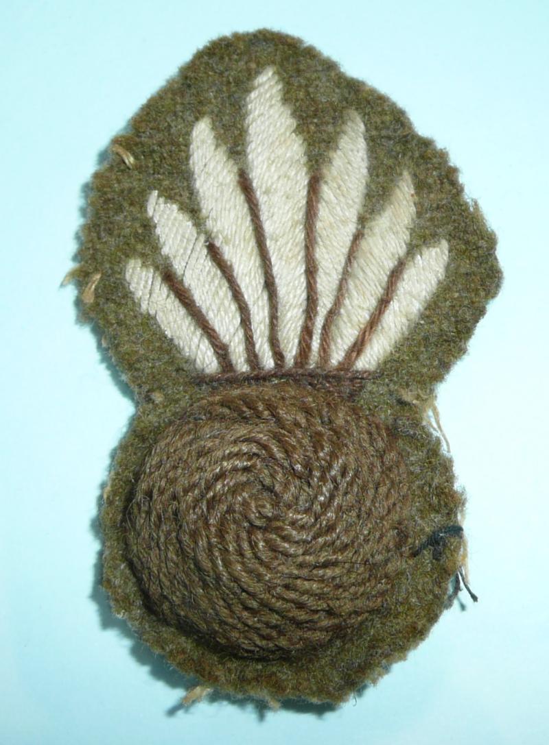 WW2 Royal Engineers Embroidered Padded Ball Khaki Grenade - unable to locate