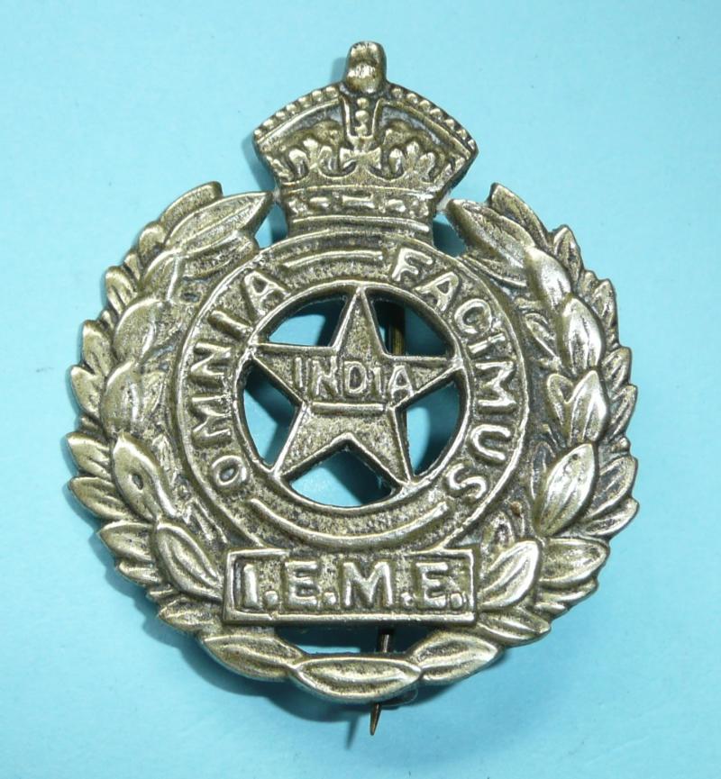 WW2 Indian Army - IEME (Indian Electrical Mechanical Engineers) Pagri Cap Badge