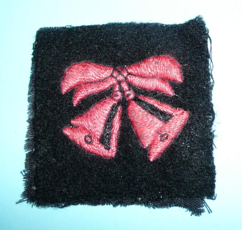 WW2 47th (London) Territorial Infantry Division Embroidered Cloth Formation Sign Flash Patch Designation  - 2nd Pattern