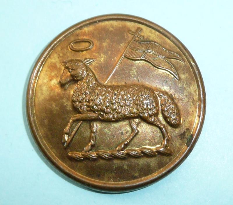 The Queens (Royal West Surrey Regiment) Gilt Brass Mess Waiter Orderlies Button