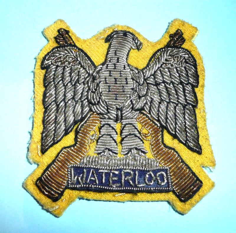 Royal Scots Dragoon Guards (RSDG) Full Dress and Mess Dress NCOs Bullion Cloth Arm Badge