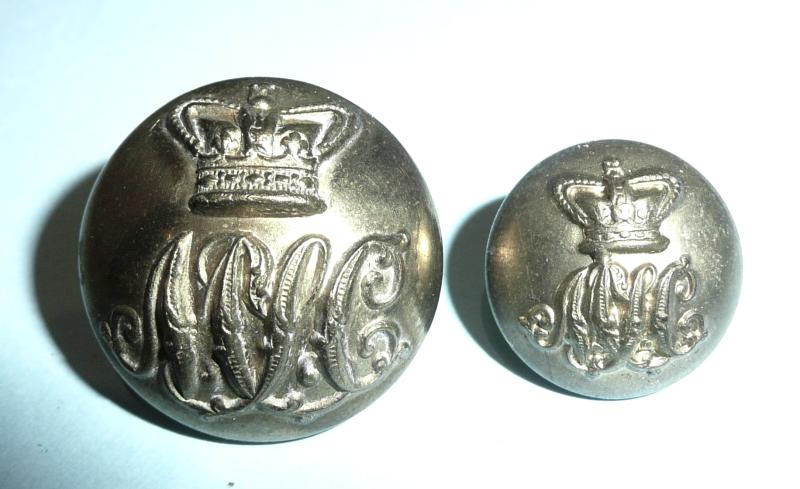 Middlesex Yeomanry / 47th (Middlesex Yeomanry) Signal Squadron  Pair of Gilt Brass Buttons