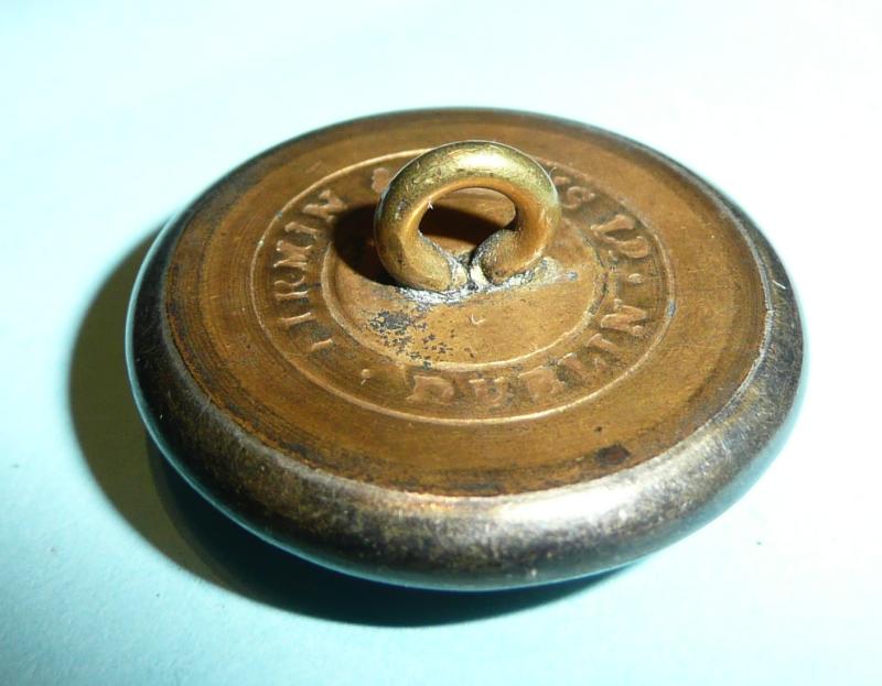 North Lincoln (10th Foot) Regiment Silver Plated Large Pattern Button - Mess Orderly / Waiter?