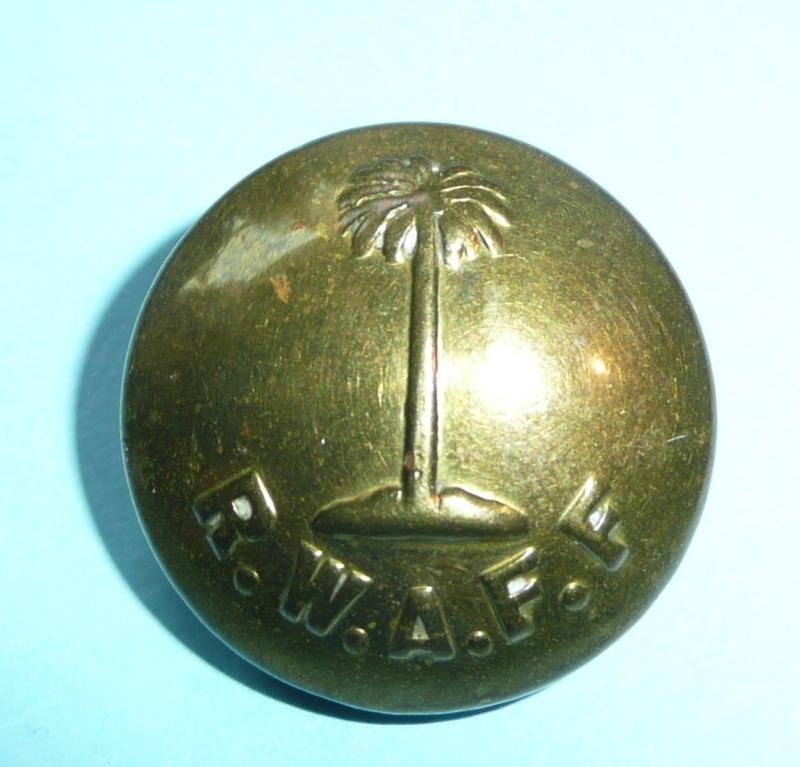 RWAFF (Royal West African Frontier Force) All Ranks Large Pattern Brass Button
