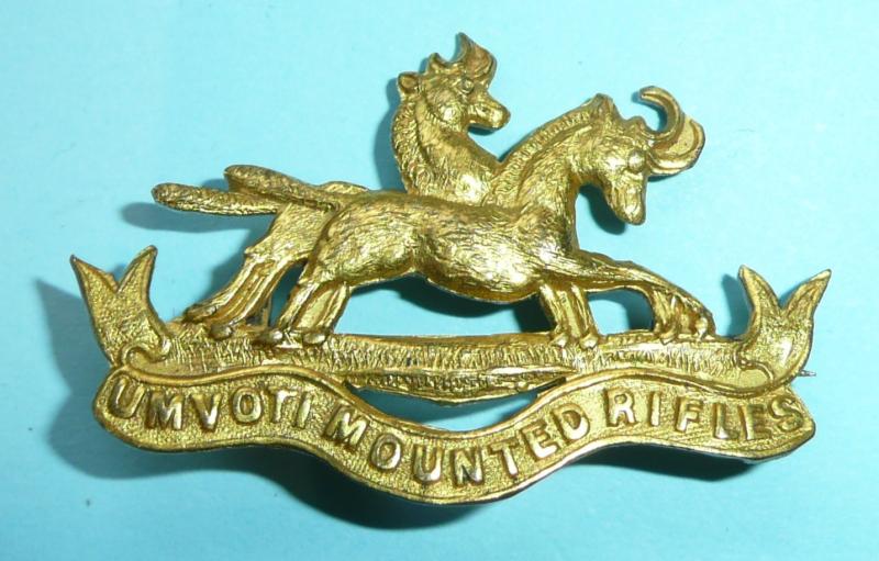 South Africa - Umvoti Mounted Rifles Collar Badge converted to a Sweetheart