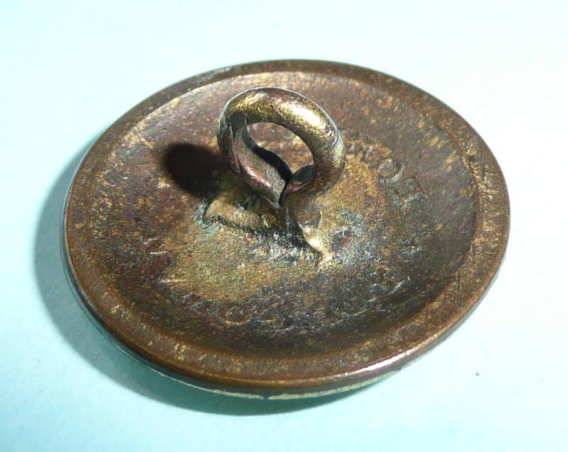 Georgian / Napoleonic Royal North Lincolnshire (RNL) Militia Gilt Open Back Officer's Tunic Button