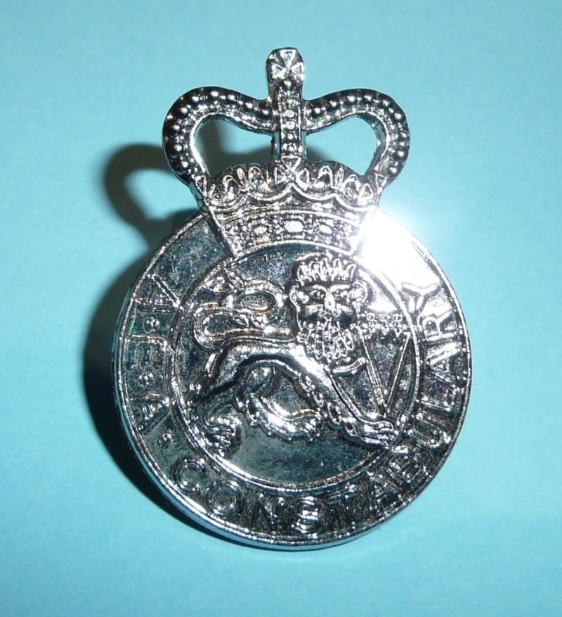 AEA (Atomic Energy Authority) Constabulary Police Chromed White Metal Collar Badge