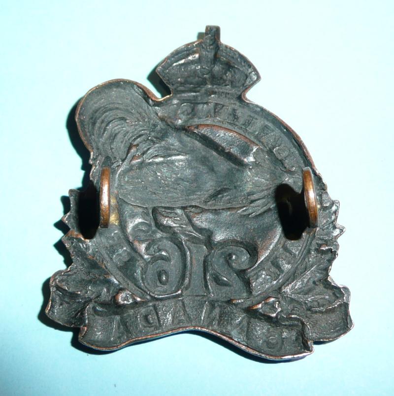 WW1 Canada - 216th (Toronto Bantams) Overseas Battalion CEF Canadian Expeditionary Force Cap Badge