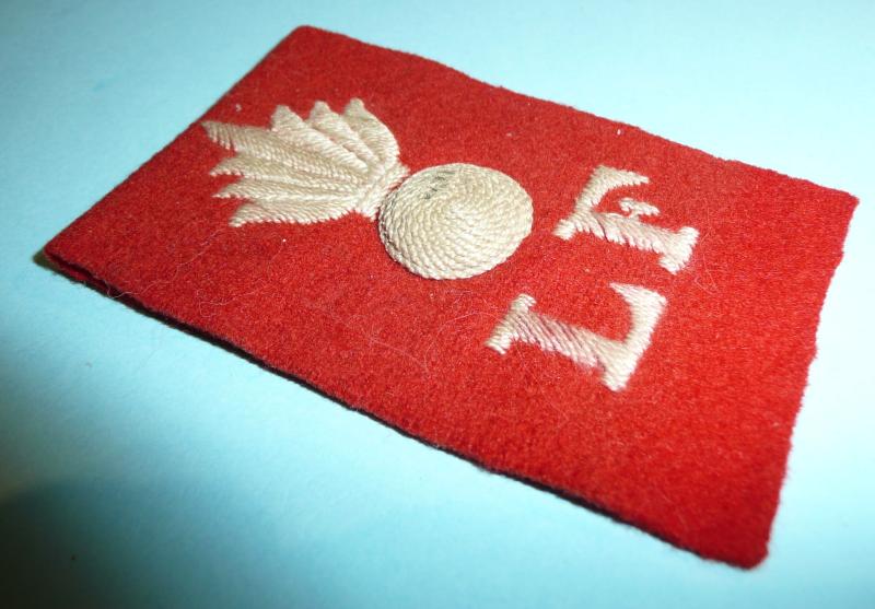 Boer War / WW1 Lancashire Fusiliers Khaki Tropical Helmet Flash