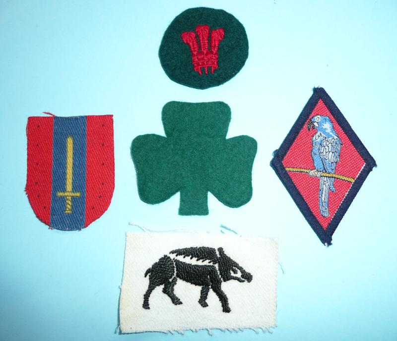 Collection of British Army Cloth Insignia (Lot 1)