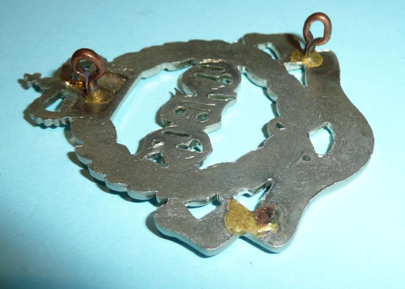 QDG Queens Dragoon Guards NCO White Metal Arm Badge