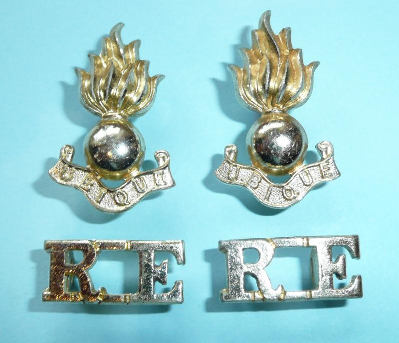 Royal Engineers AA Anodised Set of Insignia