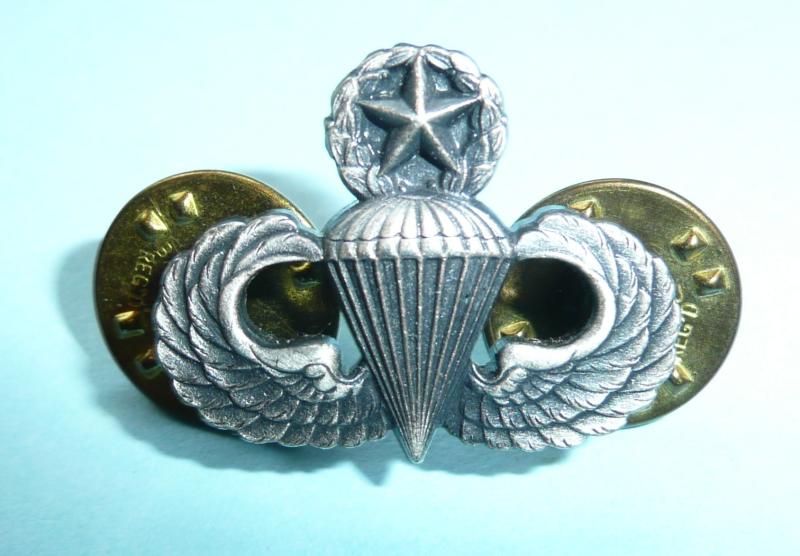 USA American United States Army Airborne Master Parachutist Paratrooper Half Size Breast Wings Badge