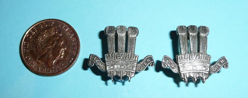 2GR 2nd King Edward VII's Own Gurkha Rifles (The Simoor Rifles) Officer's Silver Matched Pair of Mess Dress Collar Badges