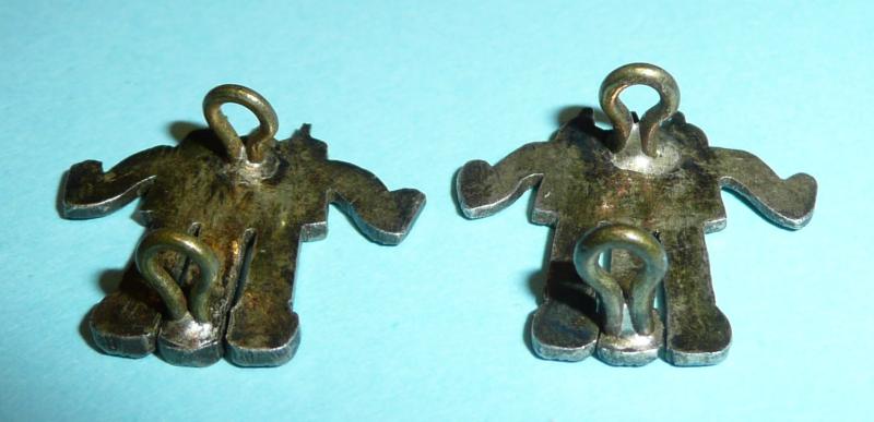 2GR 2nd King Edward VII's Own Gurkha Rifles (The Simoor Rifles) Officer's Silver Matched Pair of Mess Dress Collar Badges