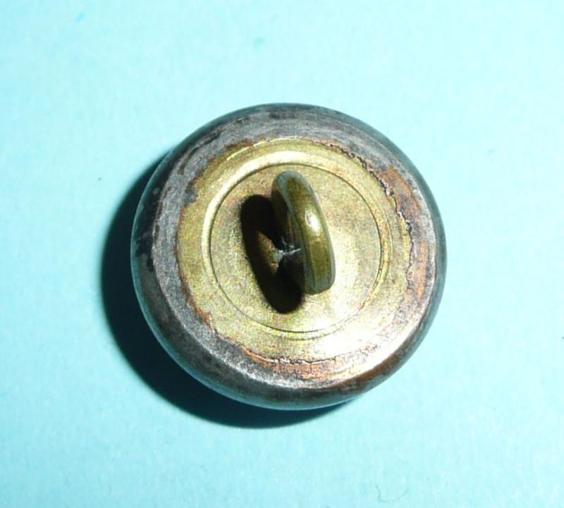 Royal Army Medical Corps RAMC Volunteers / Territorial Silver Plated Officer's Small Pattern Silver Plated Cap / Mess Dress Button, King's Crown