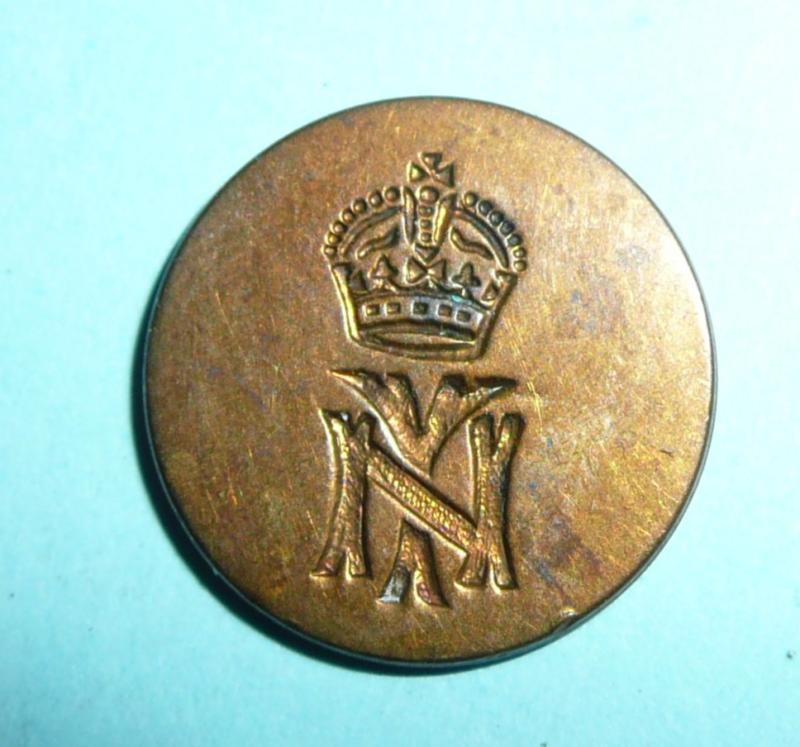 Northamptonshire Yeomanry Medium Pattern Flat Button