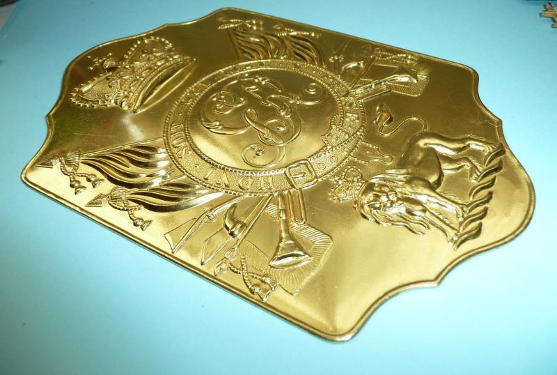 COPY - British Napoleonic War General Service Pattern Stove Pipe Shako Plate