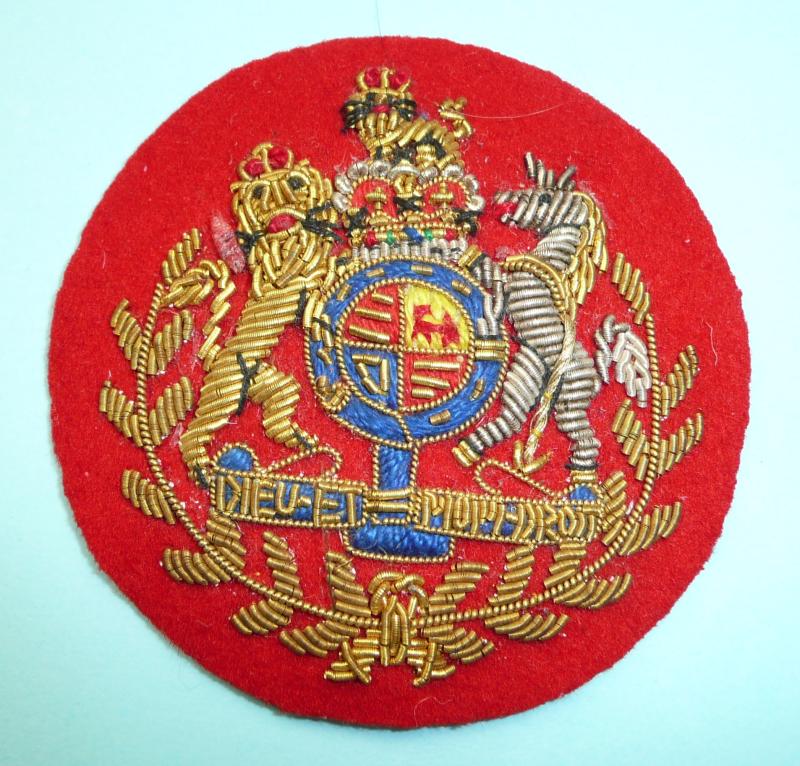 Warrant Officer Class 1 Royal Logistics Corps (RLC) Conductor) Badge, Gold on Scarlet