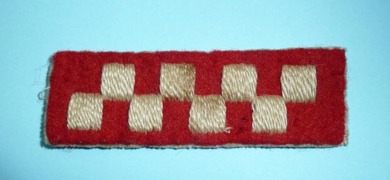 WW2 - 93rd (Argyll & Sutherland Highlanders (A&SH)) Royal Artillery (RA) Anti-Tank Regiment Embroidered Cloth Regimental Flash Designation Flash Patch Badge A&SH
