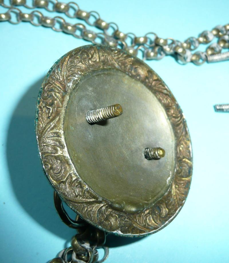 Volunteer Battalion Officer's Whistle Boss, Chain and Keep