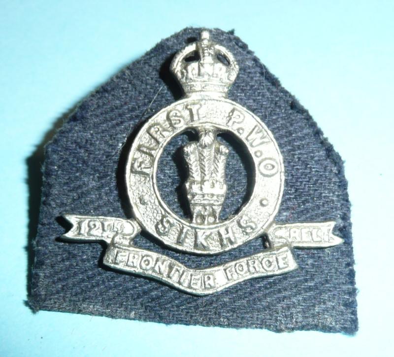 British Indian Army - 1st Battalion PWO Sikhs, 12th Frontier Force Regiment Cap Badge