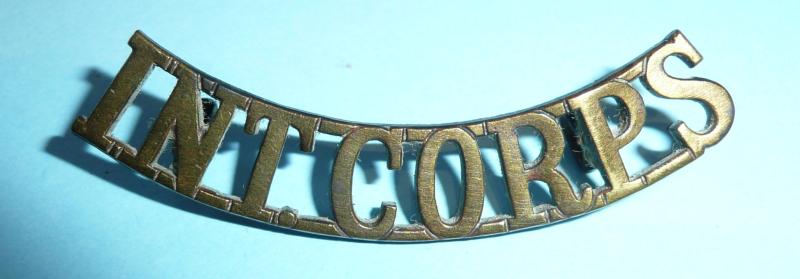 Int Corps - Intelligence Corps Brass Shoulder Title