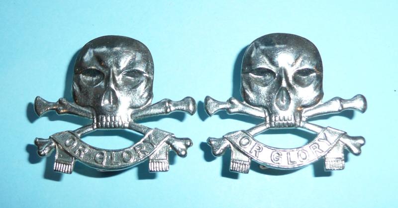 17 / 21st Lancers Other Ranks White Metal Collar Mottoes