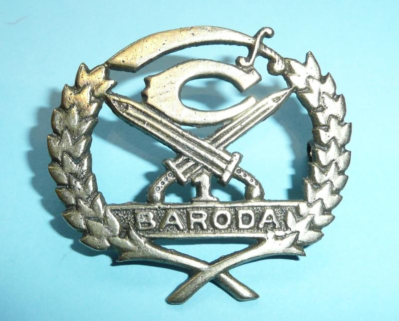 British Indian Princely State Forces - 1st Baroda Infantry Regiment Cap Badge