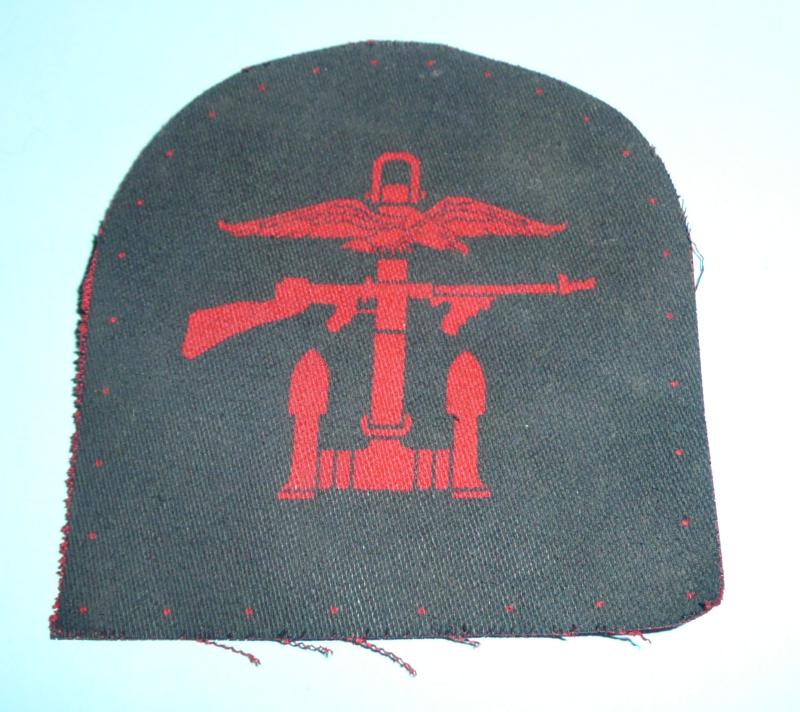 WW2 Combined Operations  Printed Cloth Arm Badge as worn by Naval / Royal Marine personnel
