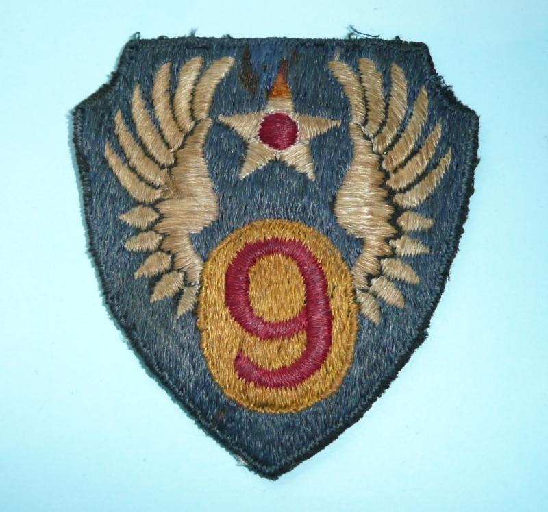WW2 United States USAAF 9th Air Force Cloth Flash Patch Formation Sign Badge
