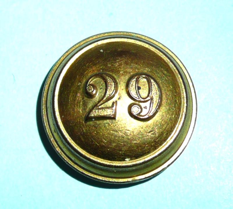 29th Regiment of Foot (1st Bn Worcestershire Regiment)  Officer's Medium Pattern Gilt Button