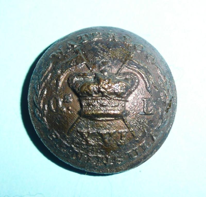 Early 16th Queen's Own Lancers Officer's Coatee Tunic Button