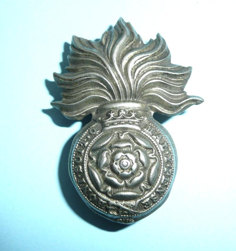Royal Fusiliers (City of London Regiment) Volunteer Battalion Other Ranks White Metal QVC pattern with Coronet Crown