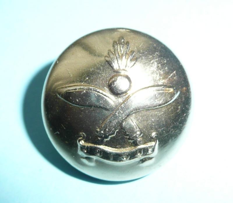 Gurkha Engineers AA Gold Anodised Aluminium Medium Pattern Button