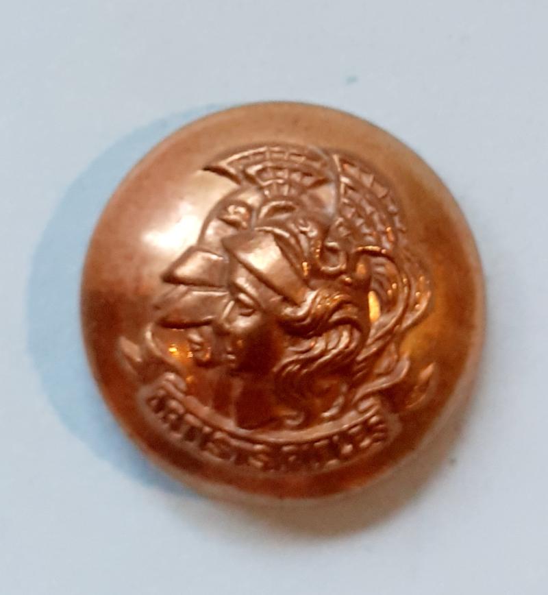 28th Battalion London Regiment (Artists Rifles) Officer's Gilt Brass Medium Pattern Button