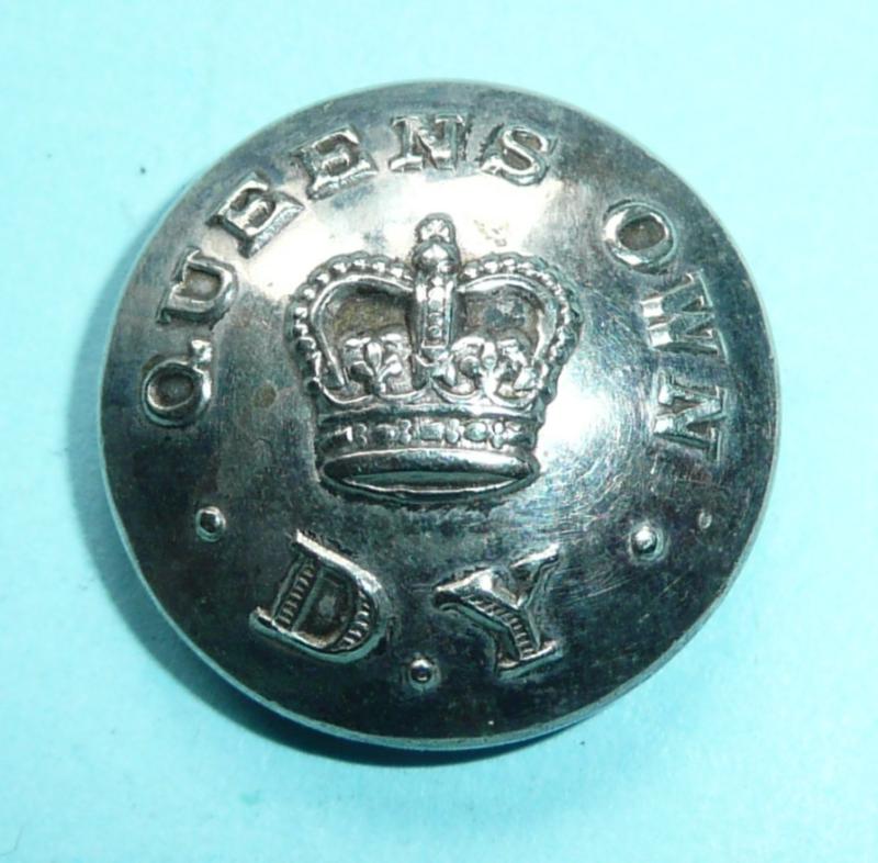 Queen's Own Dorset Yeomanry (294th RA Field Regiment) Officer's Silver Plated Medium Pattern Button