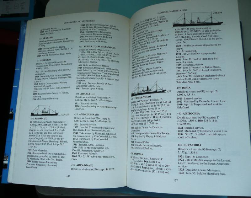 Specialist Reference Book - Merchant Fleets In Profile - 4 Ships Of Hamburg America, Adler & Carr Lines by Duncan Haws