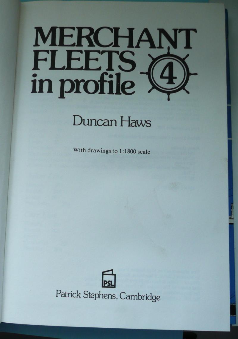 Specialist Reference Book - Merchant Fleets In Profile - 4 Ships Of Hamburg America, Adler & Carr Lines by Duncan Haws